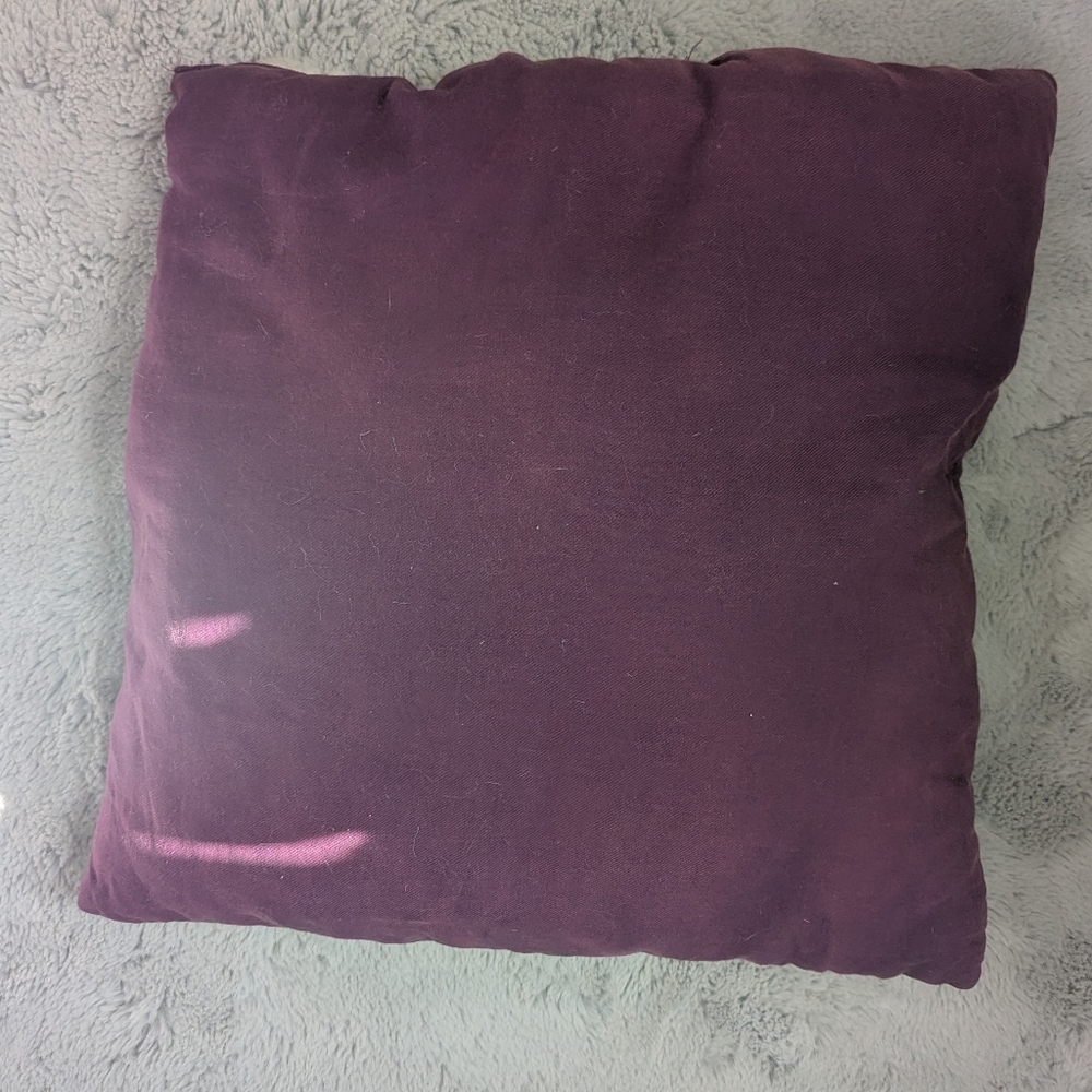 BOGO Square Purple Throw Pillow